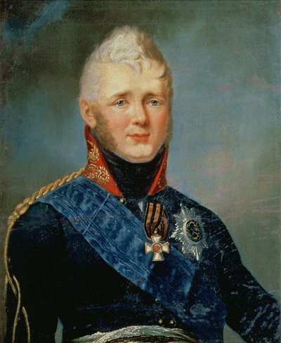 Porträt von Kaiser Alexander I. (1777-1825) von Stepan Semenovich Shchukin